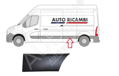 Ochranná lišta Renault Master od 2010 levá, za posuvnými dveřmi