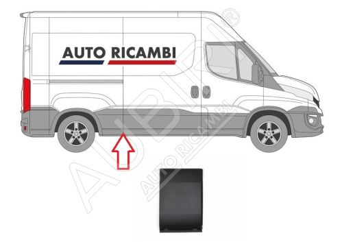 Ochranná lišta Iveco Daily od 2014 pravá, před zadním kolem