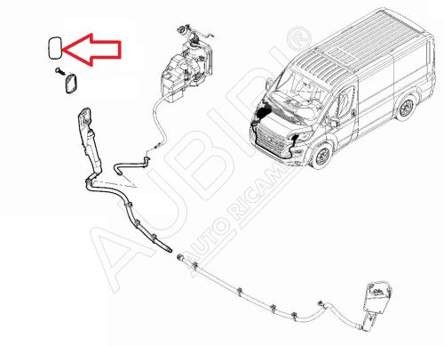 Krytka nárazníku Fiat Ducato, Jumper, Boxer 2014-2017 pravá, ostřikovač světlometu