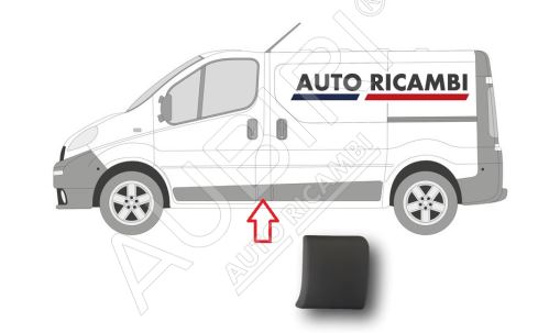 Ochranná lišta Renault Trafic od 2001 levá, za přední dveře, B-sloupek