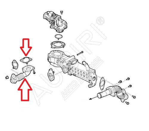 Trubka chladiče EGR ventilu Iveco Daily od 2022 2,3D