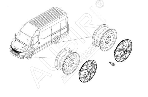 Puklice kola Iveco Daily od 2019 35S-70C