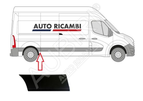 Ochranná lišta Renault Master od 2010 pravá, za posuvné dveře