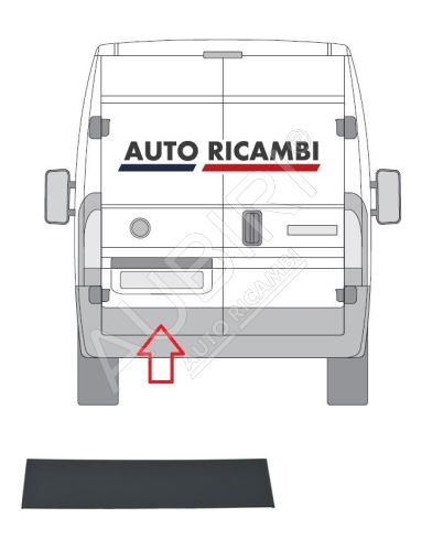 Ochranná lišta Fiat Ducato od 2006 zadní, levé dveře, šedá