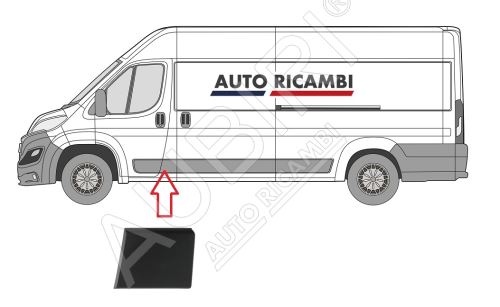 Ochranná lišta Fiat Ducato od 2014 levá, za přední dveře, B-sloupek