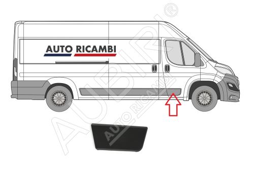 Ochranná lišta Fiat Ducato od 2014 pravá, přední dveře, černá