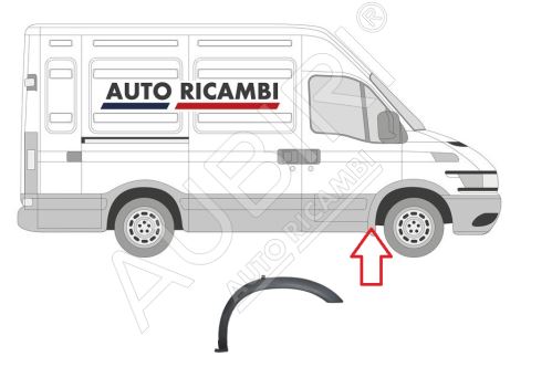 Ochranná lišta Iveco Daily 2000-2006 35S/35C/50C pravá, lem blatníku