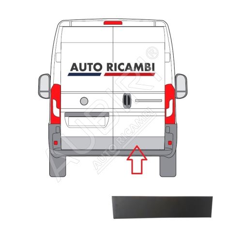 Ochranná lišta Fiat Ducato od 2014 zadní, pravé dveře, černá