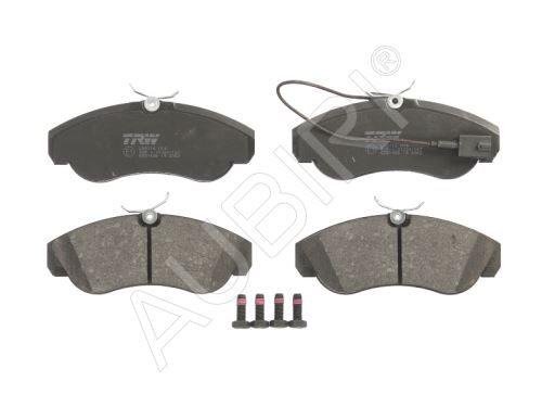 Brzdové destičky Fiat Ducato 1994-2006 přední, 1-snímač Q18, systém TRW