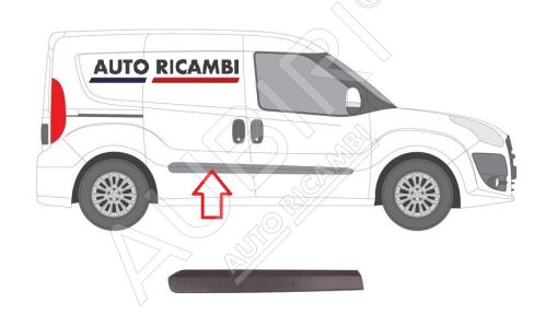 Ochranná lišta Fiat Doblo od 2010 pravá, zadní dveře