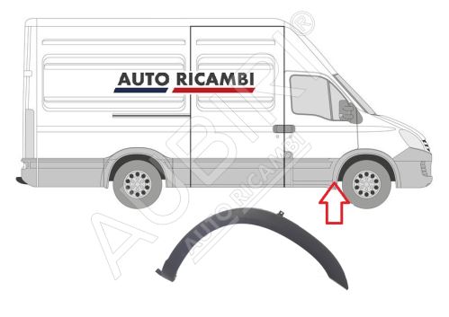 Ochranná lišta Iveco Daily 2011-2014 pravá, lem blatníku