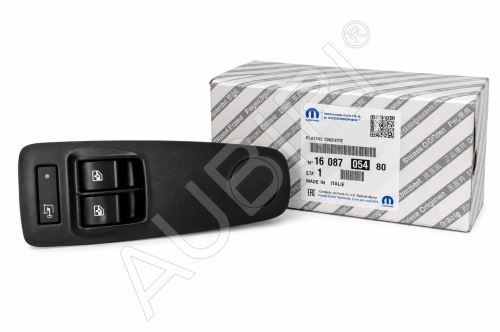 Spínač stahování oken Fiat Ducato 2006-2011 levý, zelený, bez ovládání zrcátek