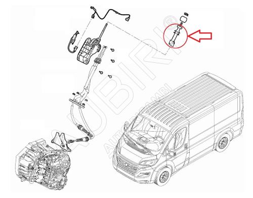 Vodítko řadící páky Fiat Ducato od 2021