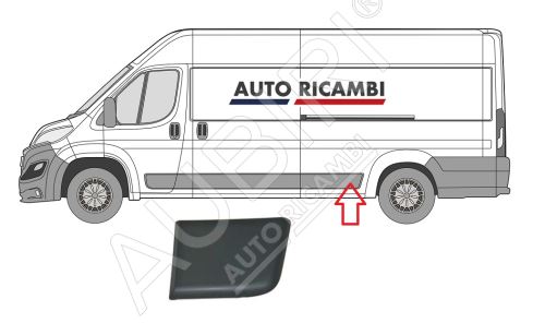 Ochranná lišta Fiat Ducato od 2014 levá před zadní kolo