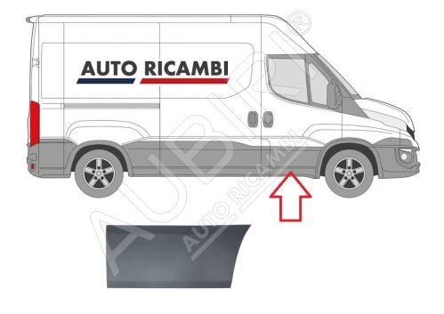 Ochranná lišta Iveco Daily od 2014 pravá, přední dveře