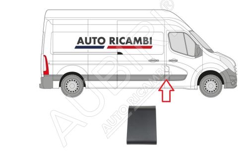 Ochranná lišta Renault Master od 2010 pravá, za předními dveřmi, B-sloupek