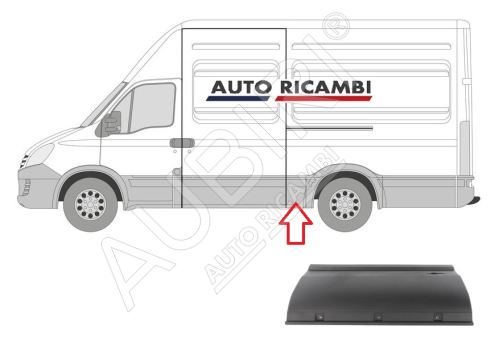 Ochranná lišta Iveco Daily 2000-2014 levá, před zadní kolo