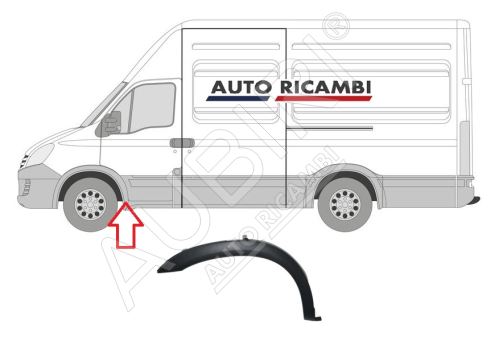 Ochranná lišta Iveco Daily 2011-2014 levá, lem blatníku