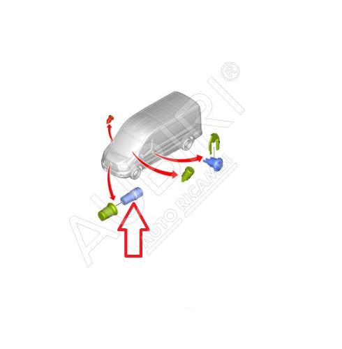 Vložka zámku přední masky Ford Transit od 2014, Transit Custom od 2012