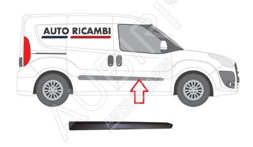 Ochranná lišta Fiat Doblo 2010-2023 pravá, přední dveře