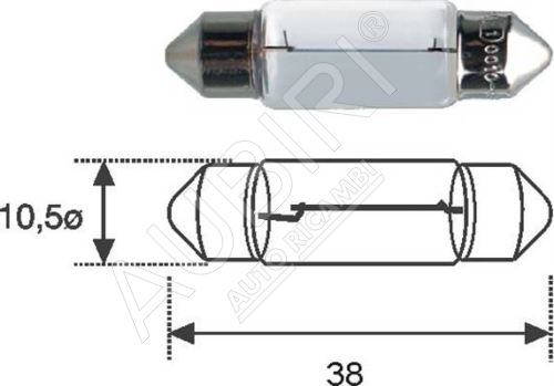 Žárovka 12V 5W C5W sufitová