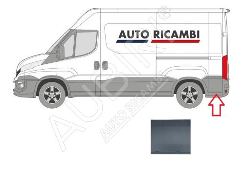 Ochranná lišta Iveco Daily od 2014 levá, za zadním kolem