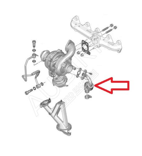 Trubka přepadu oleje z turbodmychadla Citroën Berlingo, Partner 2008-2011 1,6 HDi