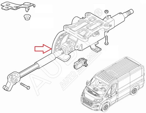 Volantová tyč Fiat Ducato, Jumper, Boxer od 2021 bezklíčové startování