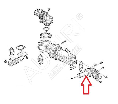 Trubka chladiče EGR ventilu Iveco Daily od 2022 2,3D