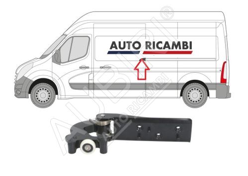 Vodítko posuvných dveří Renault Master od 2010 levé střední