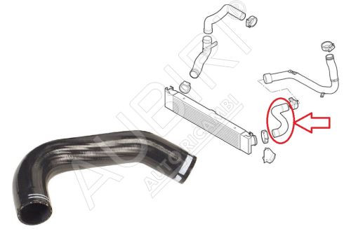 Hadice plnícího vzduchu Fiat Ducato 2006-2011 3,0 od turba do intecooleru