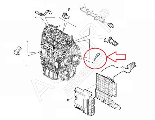 Snímač teploty chladící kapaliny Citroën Jumpy, Berlingo od 2018 1,5 BlueHDi