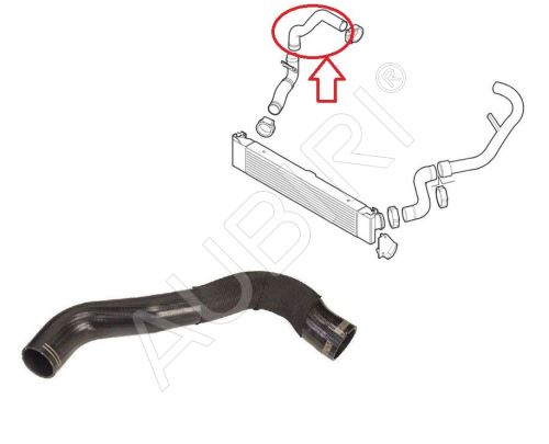 Hadice plnícího vzduchu Fiat Ducato 2006-2011 2,3 od intercooleru do klapky