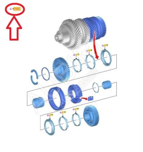 Synchron převodovky Ford Transit 2018-2021 pro 3/4. stupeň