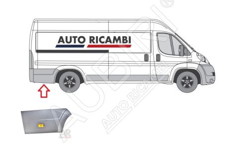 Ochranná lišta Fiat Ducato od 2006 pravá, za zadní kolo - extra délka