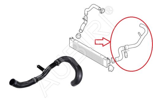 Hadice plnícího vzduchu Fiat Ducato od 2006 2,3 od turba do intecooleru
