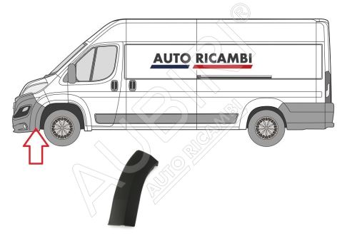 Ochranná lišta Fiat Ducato od 2014 levá, lem nárazníku