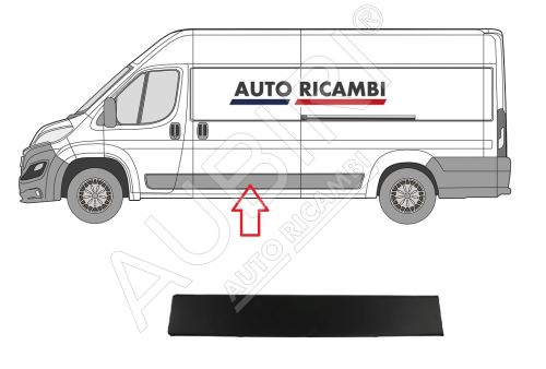 Ochranná lišta Fiat Ducato od 2014 levá, uprostřed, černá