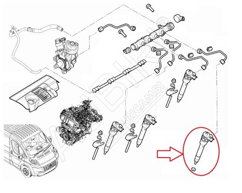 Vstřikovací tryska Fiat Ducato od 2021 2,2D