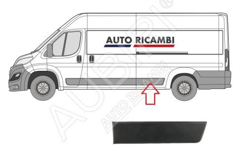 Ochranná lišta Fiat Ducato od 2014 levá, před zadní kolo