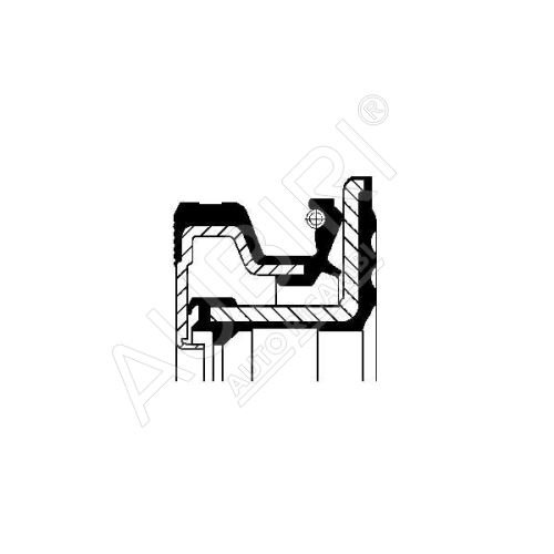 Gufero náboje Iveco TurboDaily 4x4 70x100x13,5/15mm zadní