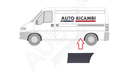 Ochranná lišta Fiat Ducato 2002-2006 levá, před zadní kolo