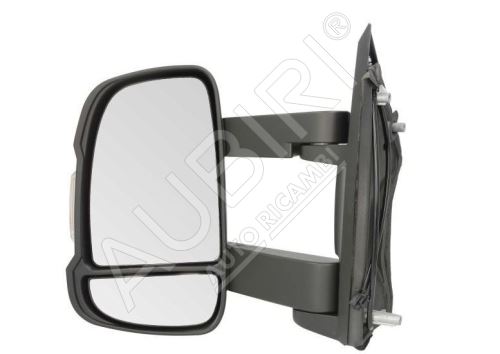 Zpětné zrcátko Fiat Ducato 2006-2011 levé dlouhé 250 mm, manuální bez snímače 5W, 2-PIN