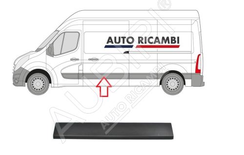 Boční lišta Renault Master 2010– levé posuvné dveře