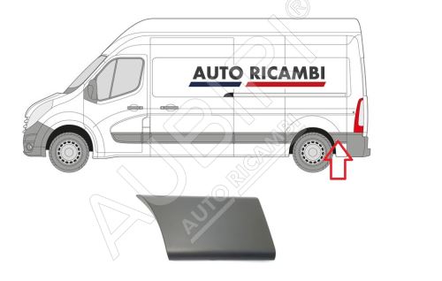 Ochranná lišta Renault Master od 2010 levá, za zadním kolem