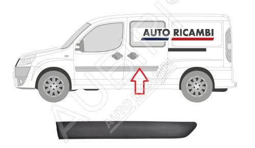 Ochranná lišta Fiat Doblo 2005-2010 levá, zadní dveře