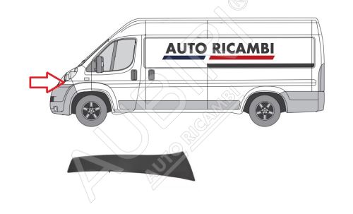 Ochranná lišta Fiat Ducato 2006-2014 levá pod přední světlo