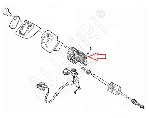 Řadicí páka Fiat Ducato od 2021 automatická převodovka, kulisa řazení