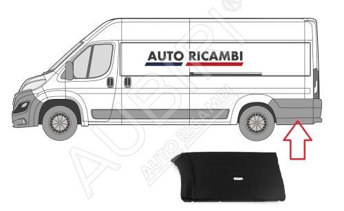 Ochranná lišta Fiat Ducato od 2014 levá, za zadní kolo - bez světla