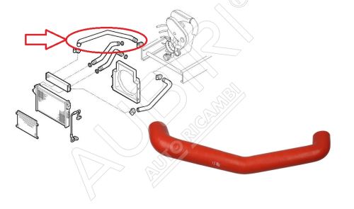 Hadice plnícího vzduchu Iveco Daily 2000-2006 2,8 C11/13 od turba do intecooleru